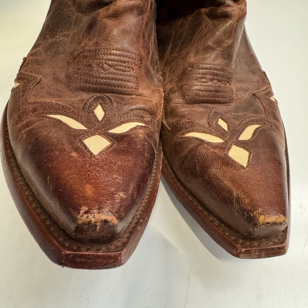 Old Gringo Distressed Brown Leather Boots - Picture 3 of 8